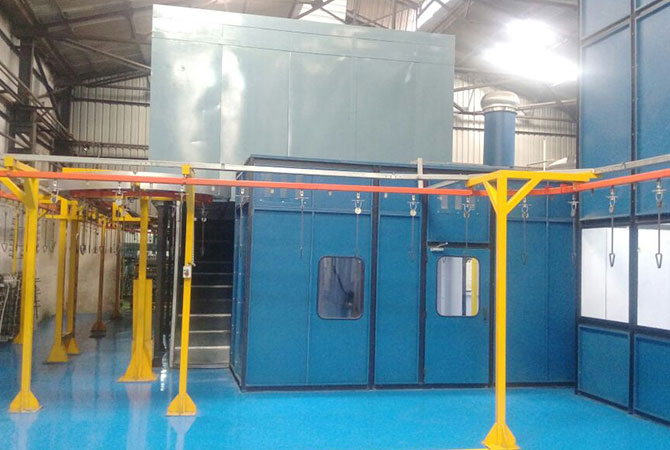 Powder Coating Plant For Auto Components