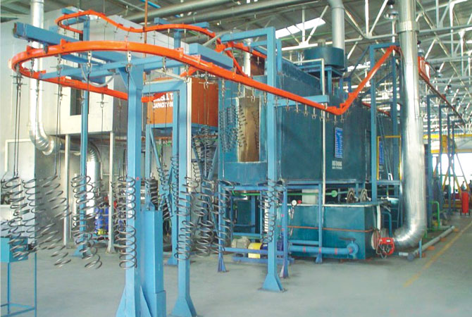 Powder Coating Plant for Coil Springs