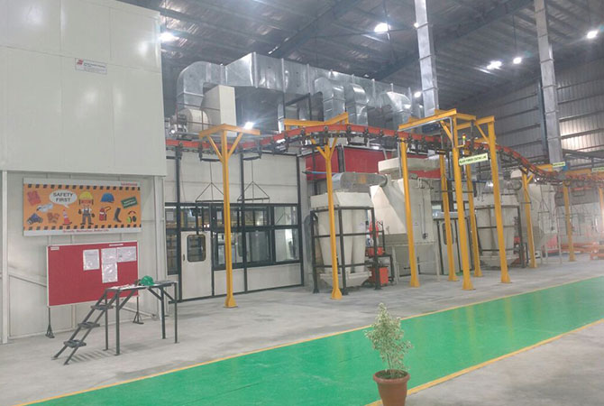 Powder Coating Plant for Construction equipment