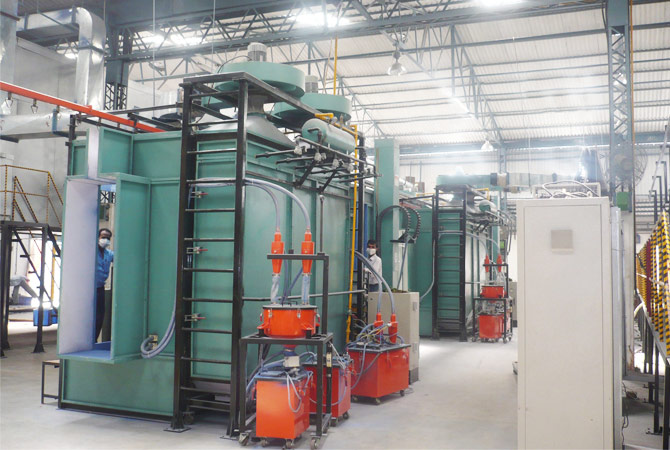 Powder Coating plant For Machine Tool Components